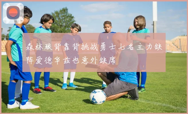 森林狼背靠背挑战勇士七名主力缺阵爱德华兹也意外缺席